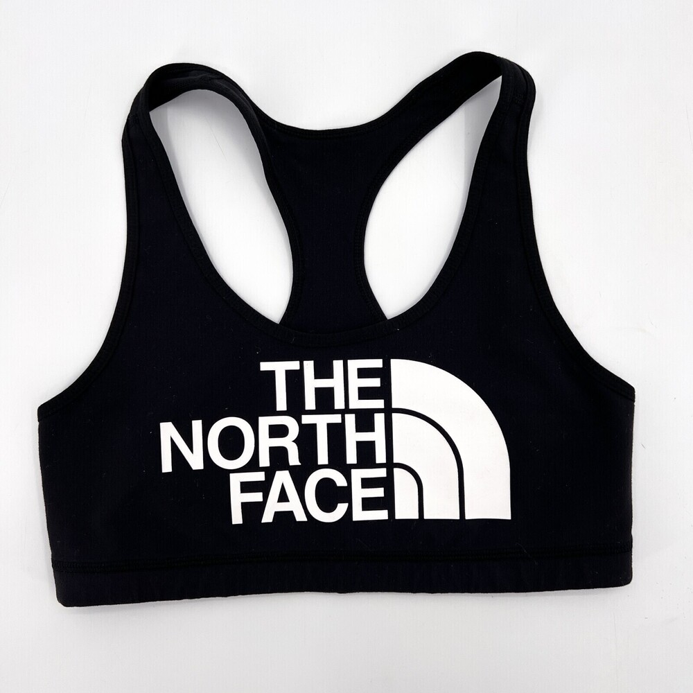 The North Face Sports Bra Womens Small Black Racerback Compression Workout outdo